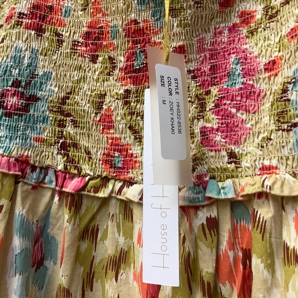 House Of Harlow 1960 Tiered Floral Ruffle Maxi Dress, Medium - Picture 8 of 8